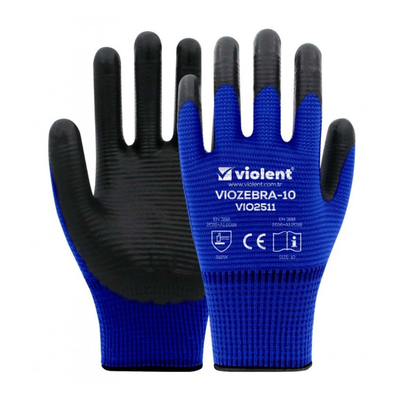 VIO ELDİVEN ZEBRA NO:10 MAVİ-SİYAH 